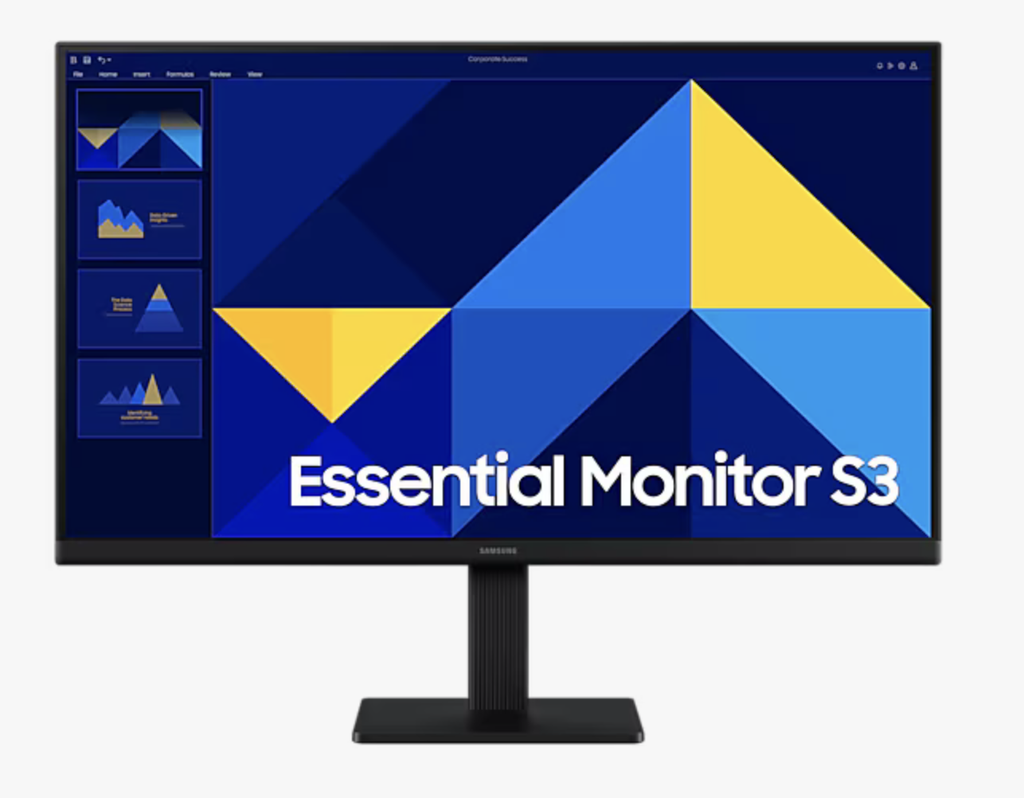 Monitor Samsung 27" IPS, 100Hz, Full HD 1920x1080, Essential S3 S30GD LS27D300GAN