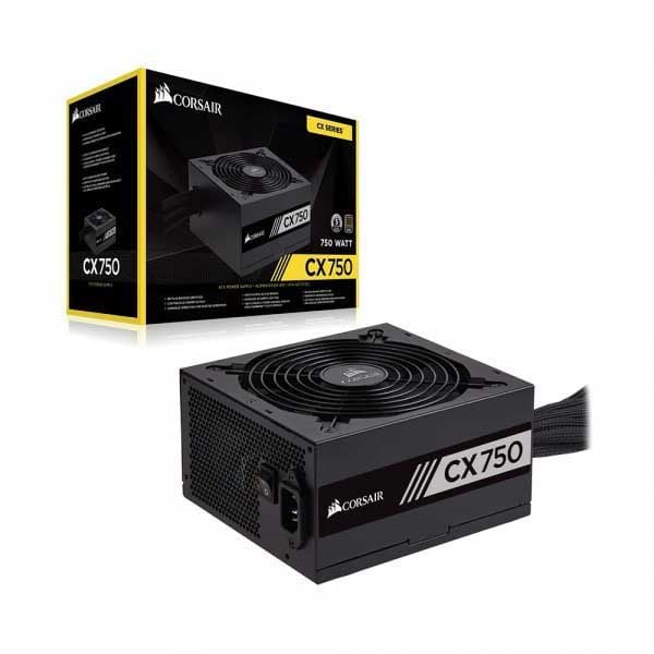 Fuente de Poder Corsair CX-750, 80 plus Bronze 