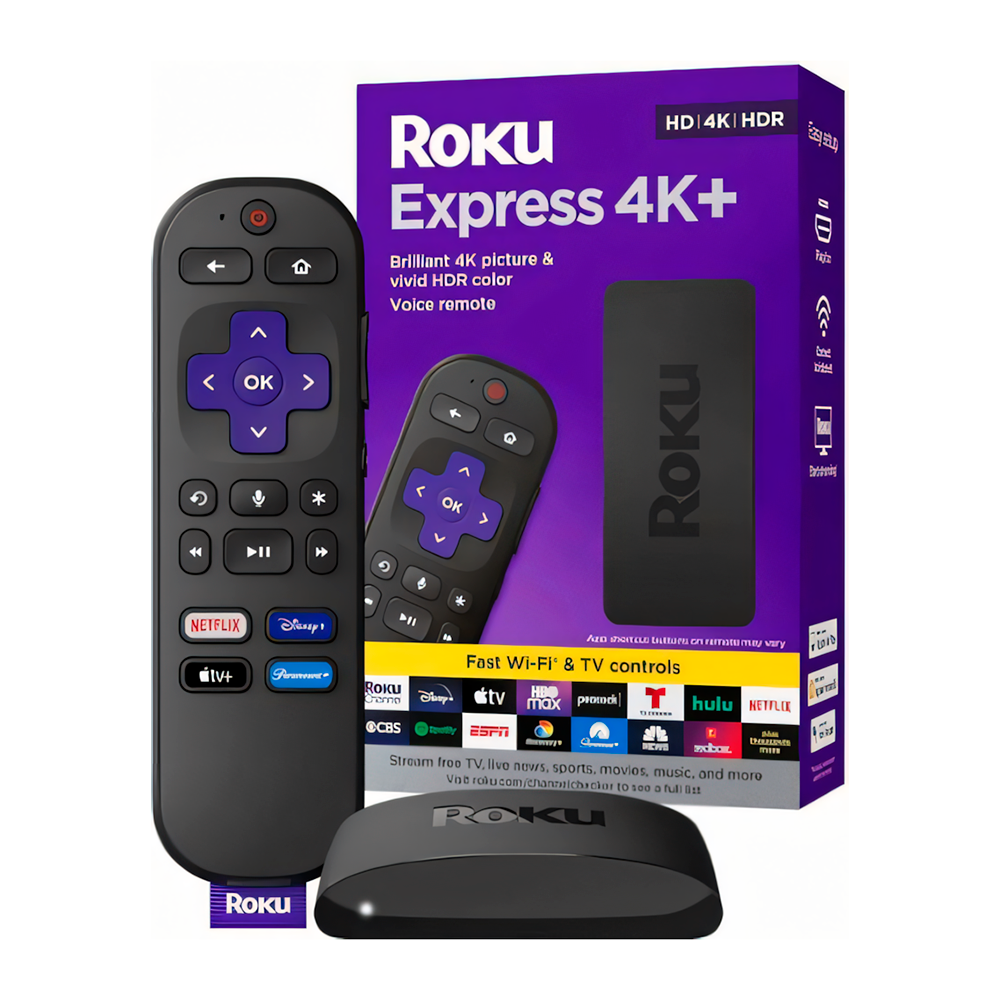 ROKU EXPRESS 4K-HD-HDR 3941R SMOOTH WIFI Y TV CON CONTROL HDMI 829610004624