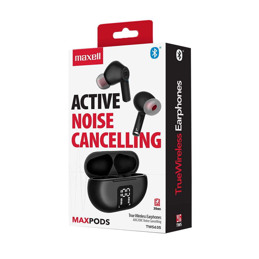 Audífonos Bluetooth Maxell,TWS365, BK