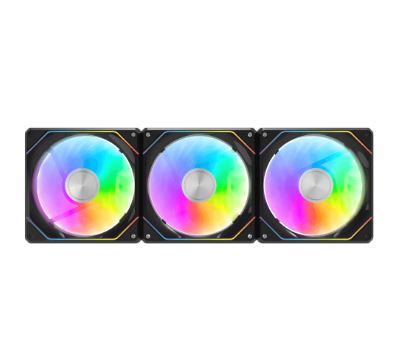 Ventilador Darkflash Gauss G24 ARGB, 3 Pack, 120mm  BLACK Compatible: Aura Sync, MSI, Fusion, Polychrome) 800-2000±10%RPM