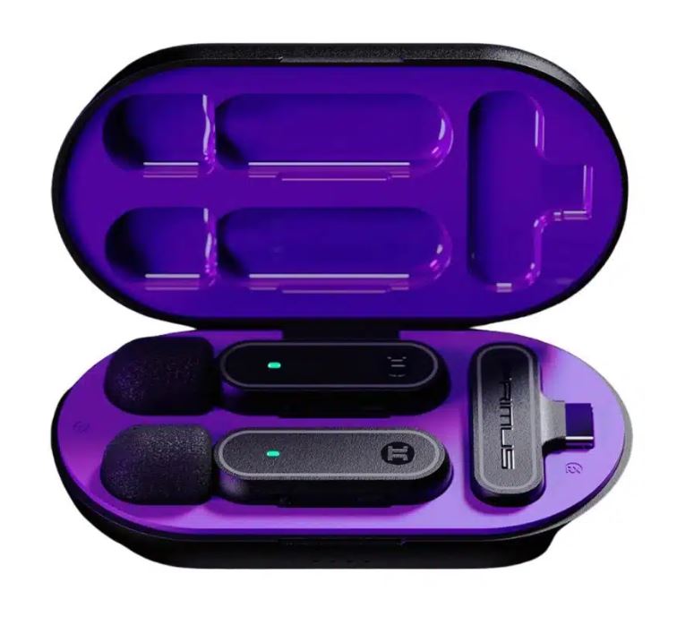 Micrófono de Solapa  Primus 2 Microfonos + estuche de carga, PMI-L10BT