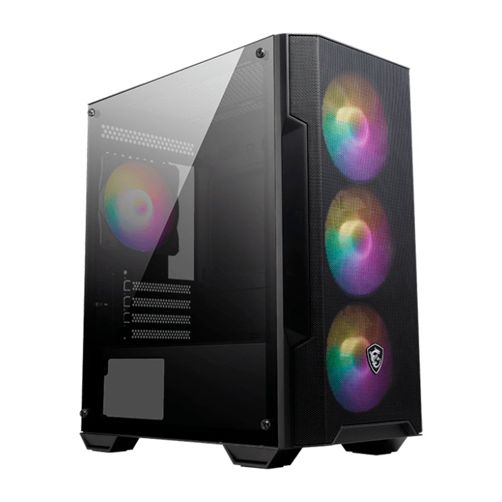 CASE MSI MAG FORCE M100A Panel Acrilico 4 Fan Rainbow, 824142280386, 306-7G20A21