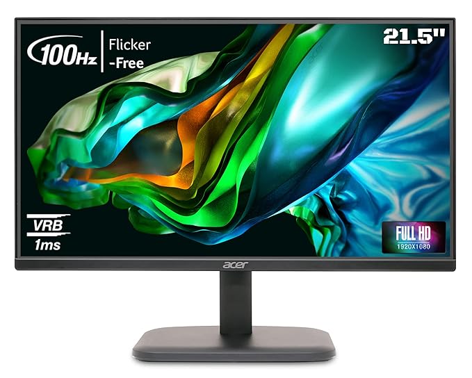 Monitor Acer EK220Q  (21.5") Full HD 1920x1080 VA Panel LCD  1 MS VRB I 100 Hz,  HDMI y VGA
