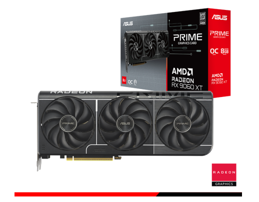  Tarjeta de Video Asus Prime AMD Radeon RX 9060 XT 8 GB OC - 90YV0MI0- M0AA00 