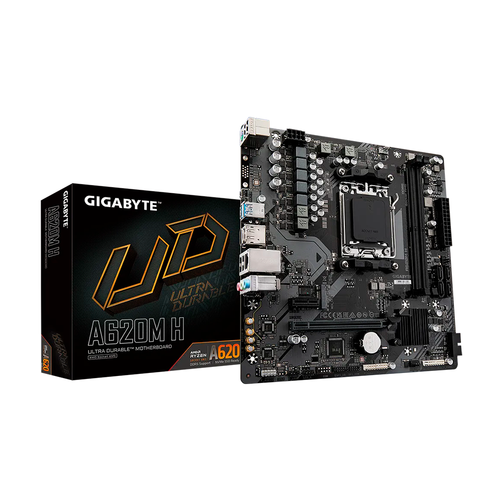 Tarjeta Madre Gigabyte A620M H - AM5 - DDR5 - rev 1.0 