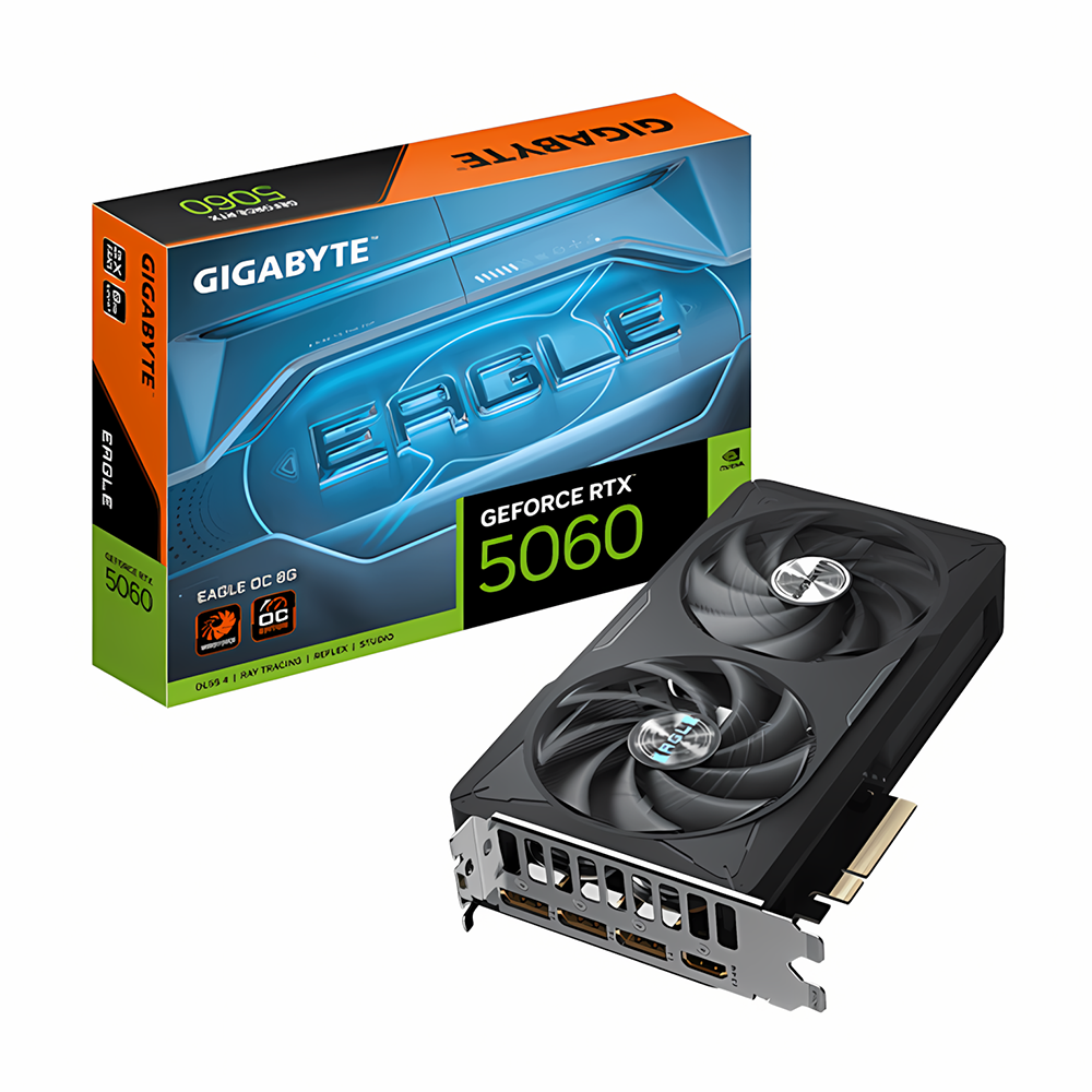 Tarjeta de Video Gigabyte RTX 5060 Eagle OC - 8GB DDR7 - 9VN5060EO-00-G10 