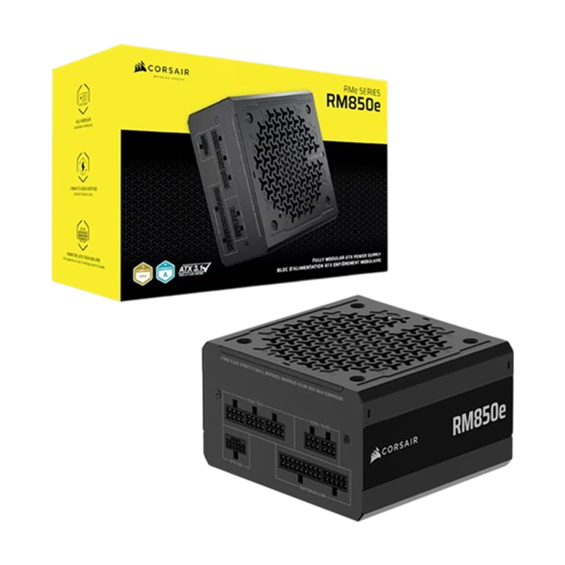 Fuente de Poder Corsair RMe Series RM850e 850W - Fully Modular - ATX 3.1 PCIe 5.1 - CP-9020296-NA 