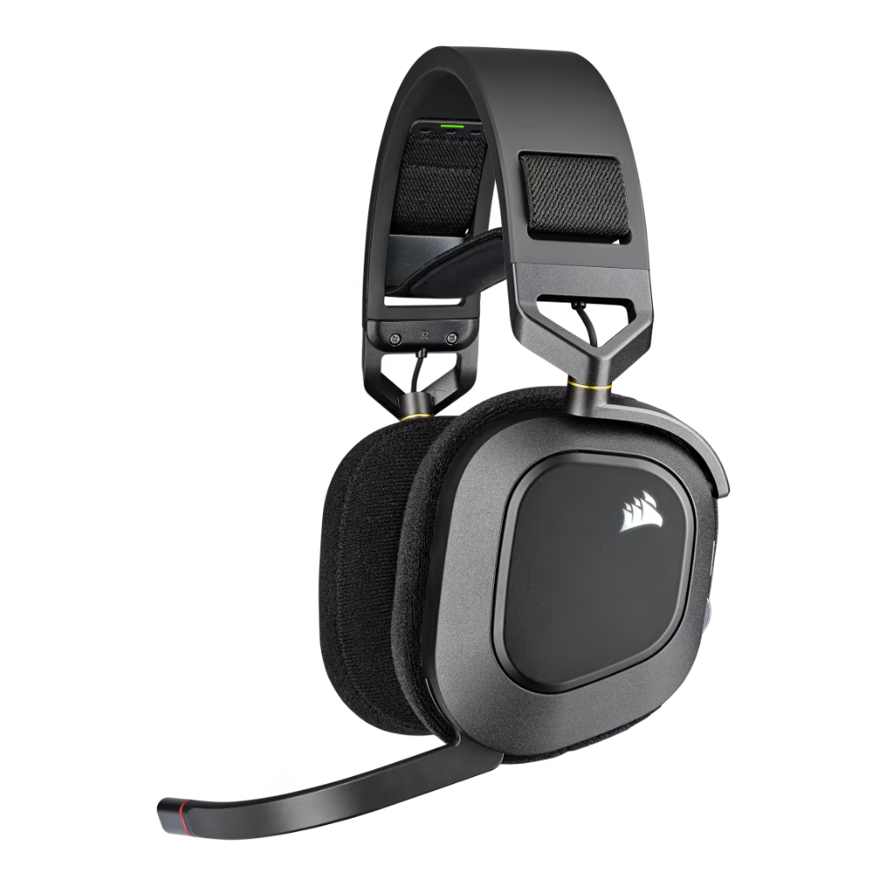 Headset Corsair HS80 RGB Wireless Carbon, PC, Mac, PlayStation 4 y 5 - CA-9011235-NA