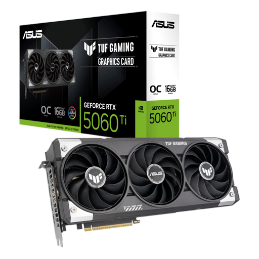 Tarjeta de Video Asus Tuf Gaming 5060 TI OC - 16GB GDDR7 - DLSS4 - 90YV0MG0-M0AA00 