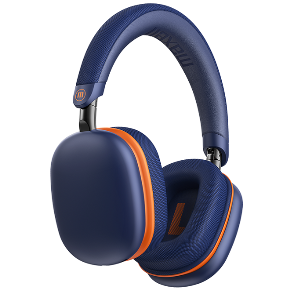 Audifonos Maxell HP-BTMX2 MAXPODS Bluetooth + 3.5mm, Azul Navy/Naranja