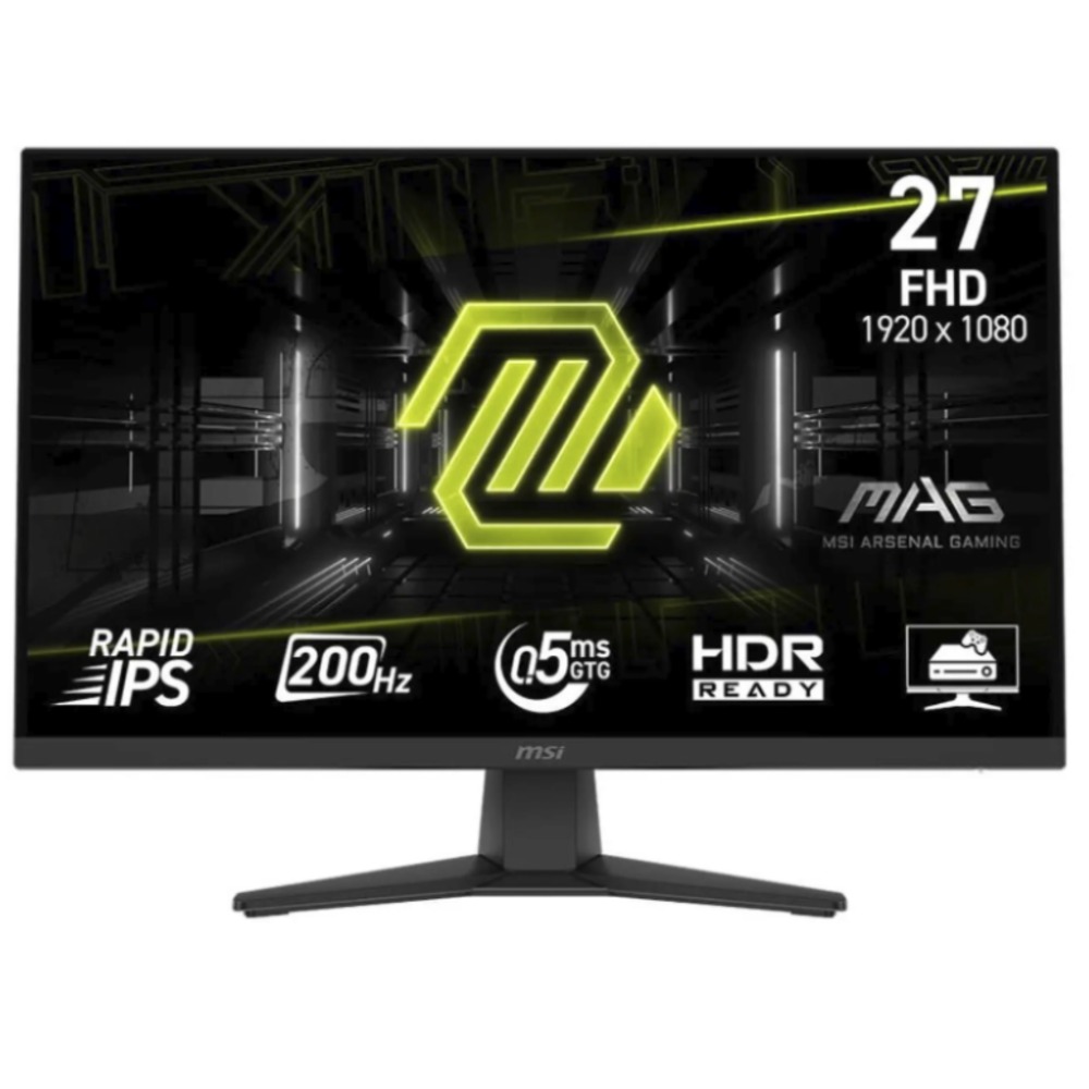 Monitor MSI MAG 272F - 27" - 200Hz IPS - FHD - 0.5MS - 1920x1080  - Negro - 9S6-3CE51T-002