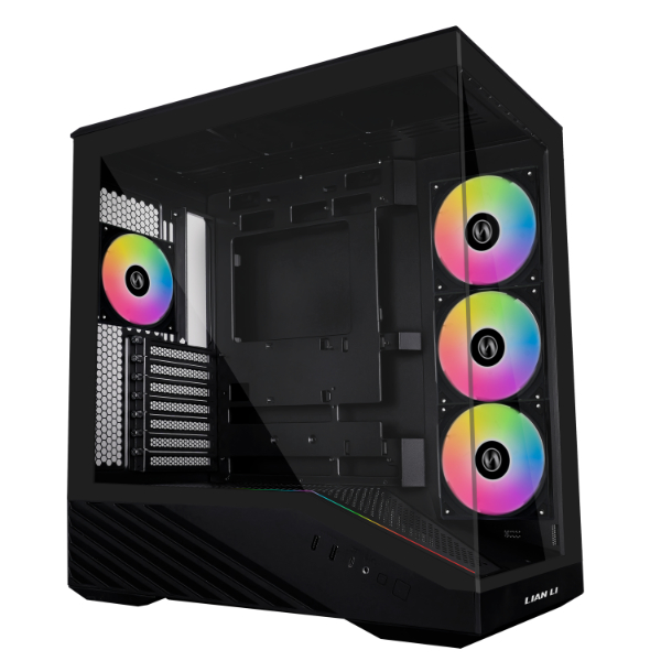 Case Lian Li Vector V100 Vidrio Templado, Negro, 4 Fans ARGB, ATX V100RX