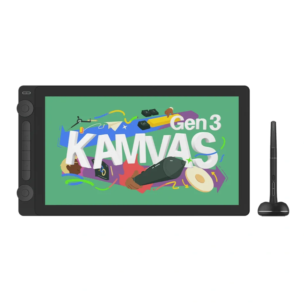 Tableta Gráfica HUION Kamvas 16 15.6 Pulgadas con Pantalla para Dibujo Digital Gen3 - GS1563-K