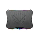 Base Ventilador para Laptop MEETION MT-CP4040, Ángulo operable: 6,5-45 grados • Dimensión: 370*265*32mm • Fuerza: 4W-5W,  2USB