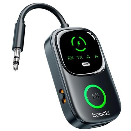 Receptor de Audio  BLUETOOTH TOOCKI BT05 BLUETOOTH 5.4 BLACK 40180001, 3.5mm