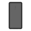 Power Bank, Belkin 20,000mAh, USB-A, USB-C,15W, Black, USB-A a USB-C incluido, BPB012btBK