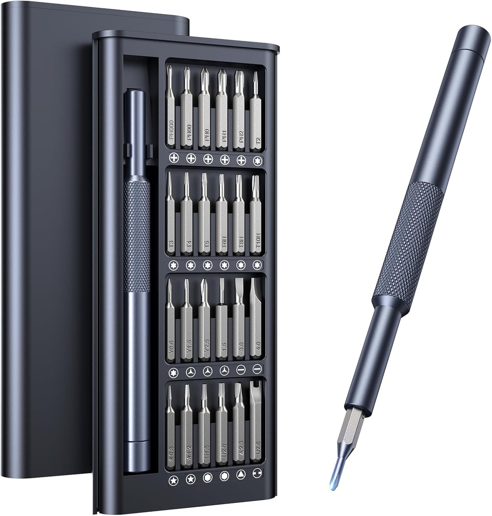 Herramientas JUEGO DE DESARMADORES MINI 25-in-1 de Precision Screwdriver Set, Magneticos Mini 