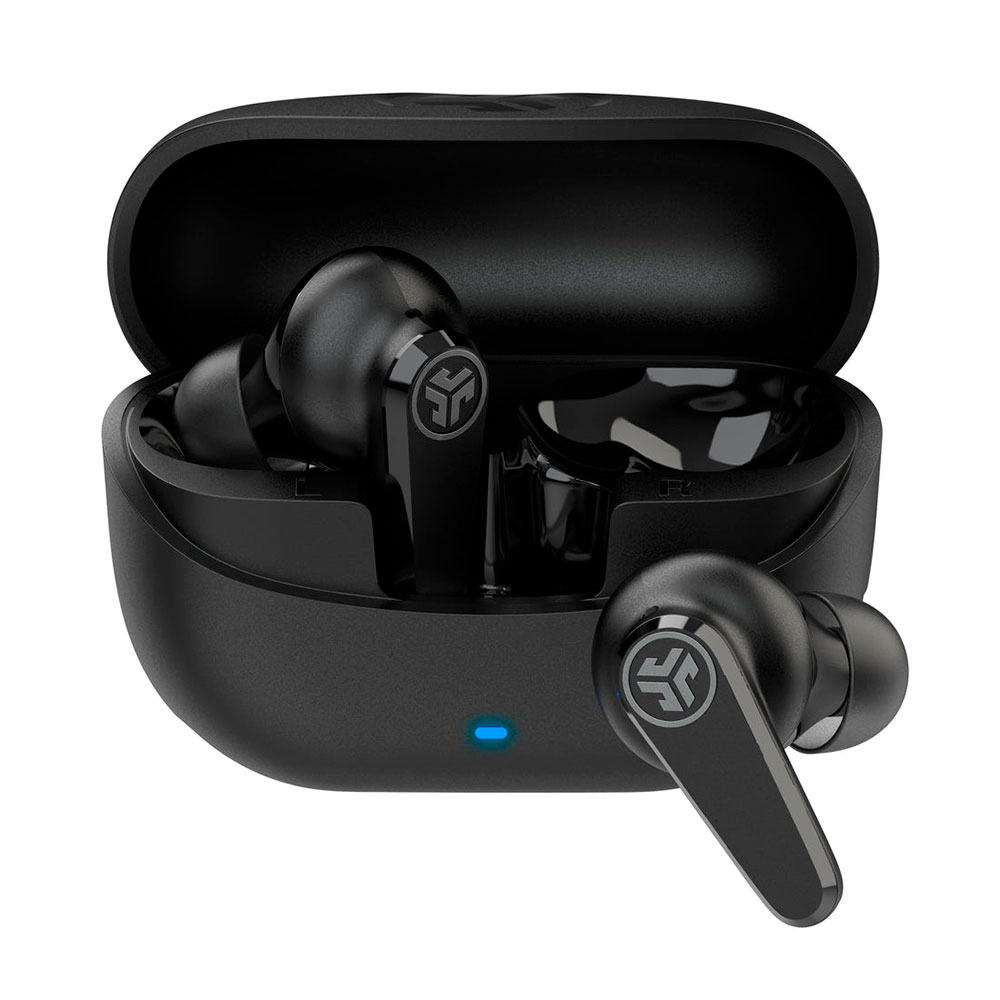 Audifonos JLab Go Pods ANC True,  Bluetooth, Cancelación de Ruido , Más de 26 Horas de bateria, IP55, 2 microfonos, Color Negro - EBGOPODSRBLK124