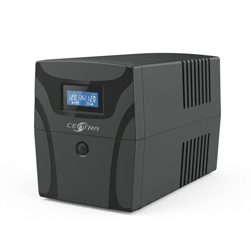 UPS Centra Plus 1500VA LCD, 750W 10 Salidas, 4 Respaldo/4Regulacion, CLCP1500