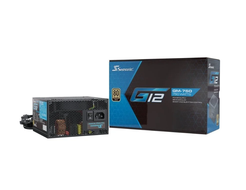 Fuente de Poder Seasonic G12 GM- 750 - Semimodular 80 Plus Gold - SSR-750FM
