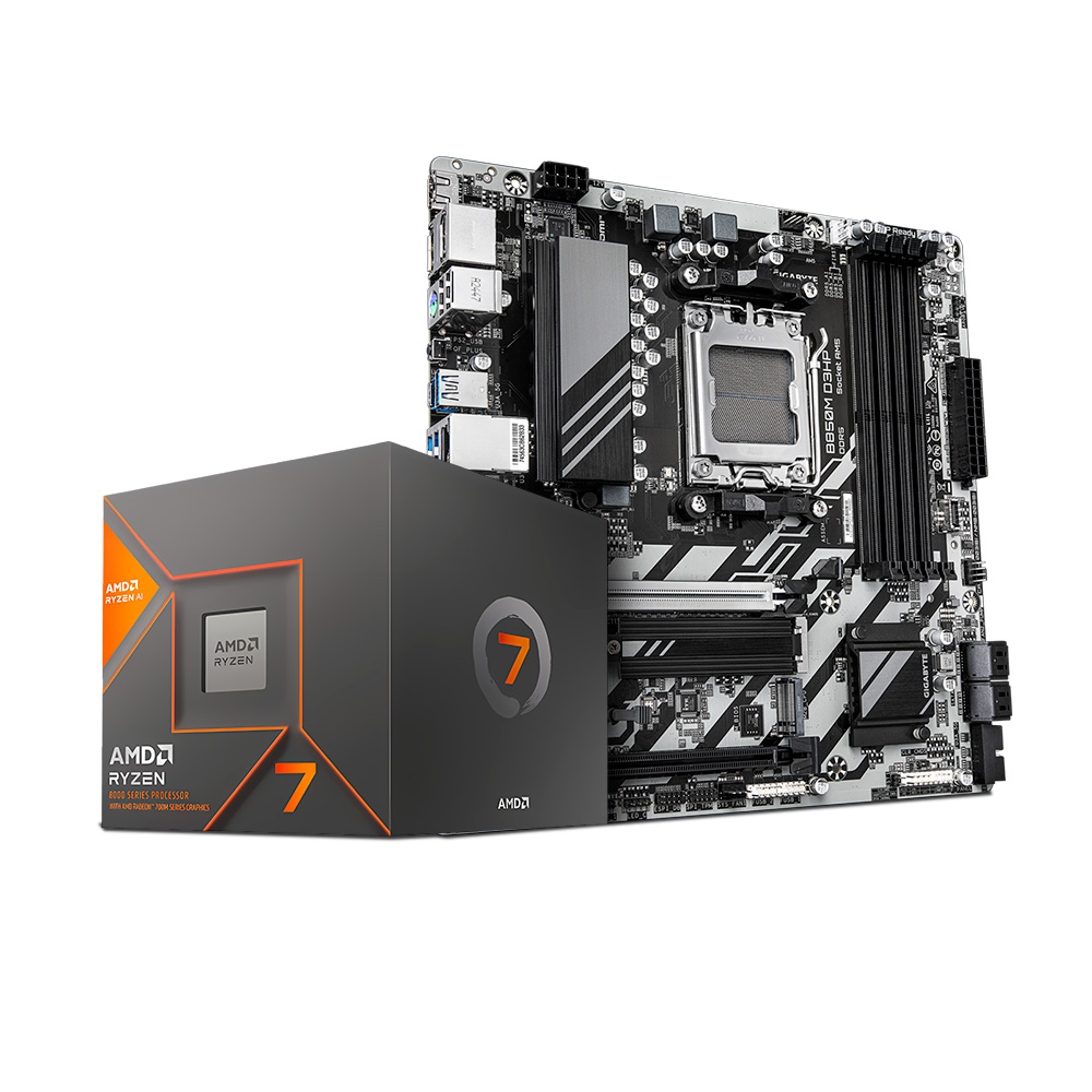 CORE KITS | Procesador AMD Ryzen 7 8700G 4.2 GHz +  Motherboard Gigabyte B850M D3HP - AM5