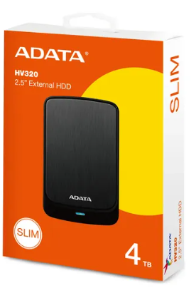 Disco Externo ADATA HV320 4TB Negro - AHV320-4TU31-CBK