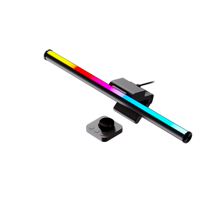 BARRA DE LUZ WIFI para monitor, Primus. Wi-Fi Dual monitor light bar CCT+RGBIC, Dimensiones 6,8 x 6,5 x 3,8 cm, 176 LUMENS, 10w, IOS y Android compatible NIMBUS2L   PLI-100ML