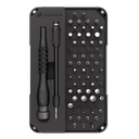  Kit de Herramientas Corsair - PC DIY Precision Toolkit - CC-9310003-WW, 65 puntas de destornillador, Varilla de extensión flexible Bandeja y destornillador imantados Tapa del destornillador de alta calidad y giro suave