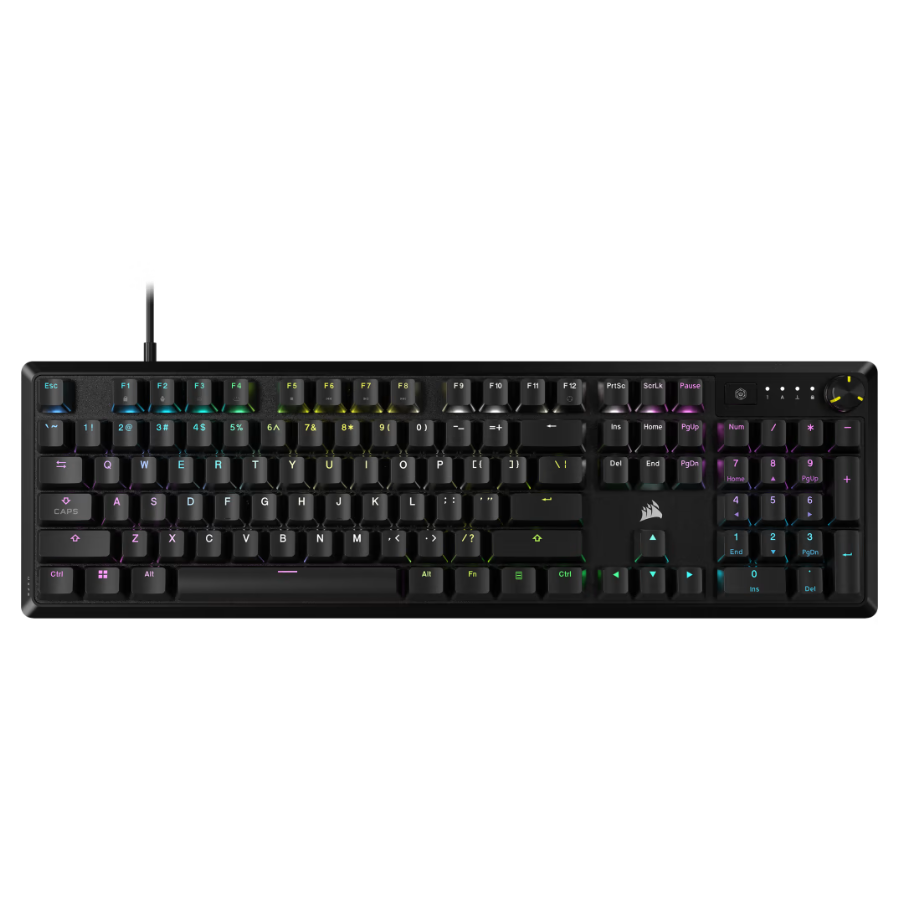 Teclado Mecánico Corsair K70 RGB CORE, Ingles - RED,  Frame de aluminio - PC-MAC-XBOX- PlayStation - CH-910971E-NA