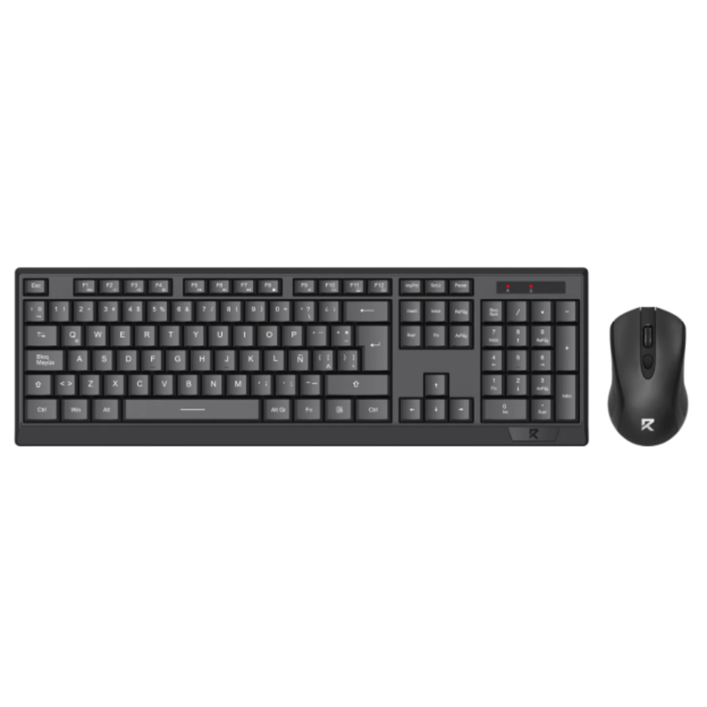 Combo Teclado y Mouse Redragon Inalámbrico Negro - BS-8343A (No incluye baterias)