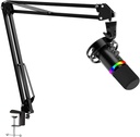 Microfono Redragon Solara, Color Negro, RGB, GM307