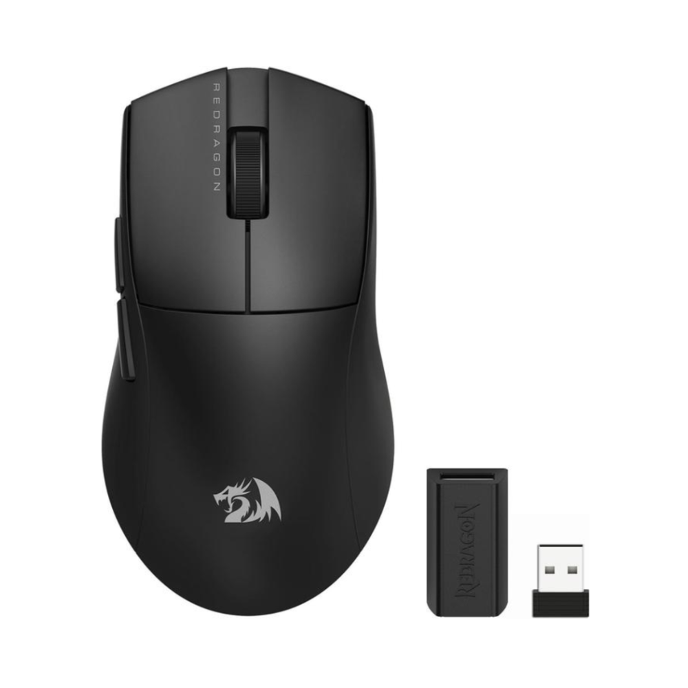Mouse Redragon King Lite - 3 conecciones, Bluetooth + USB C + Dongle usb, Negro - M916-LIT-1K