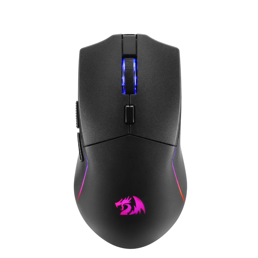 Mouse Redragon Naga - Negro - Wireless - M730-WL RGB, 10000DPI, 5 niveles de DPI ajustables Diseño ligero de 62 g