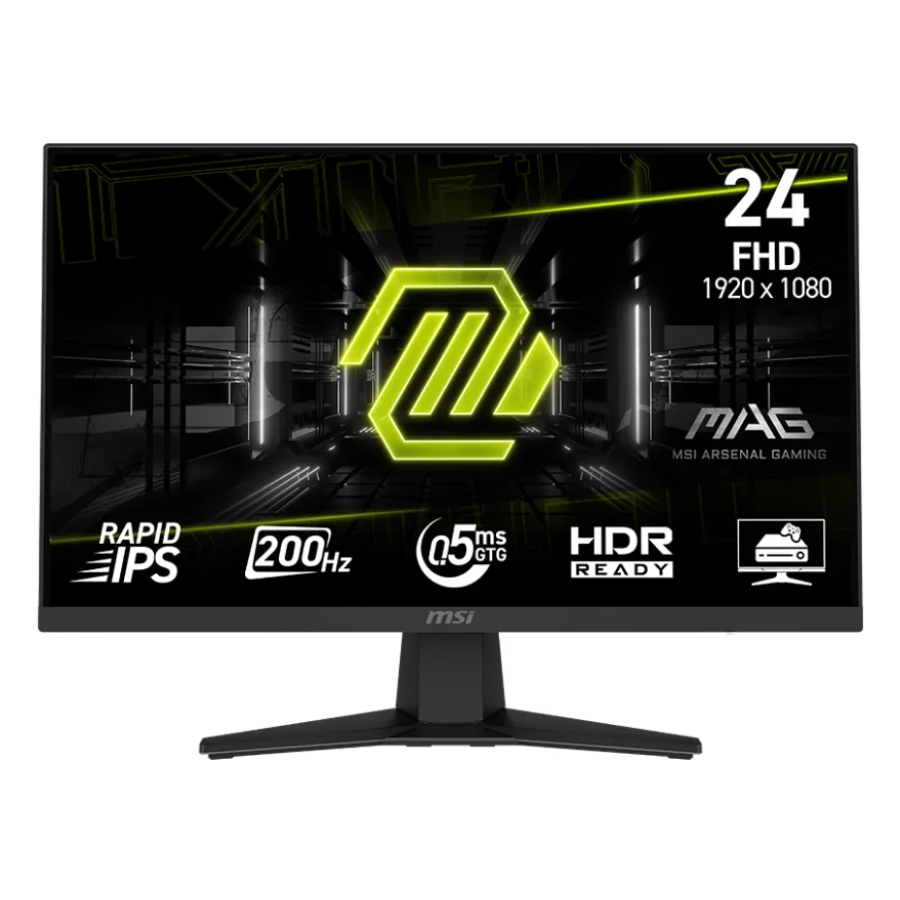 Monitor MSI MAG 244F - 23.8" - IPS - FHD - 0.5MS - 200Hz - Negro - 9S6-3BC41H- 004
