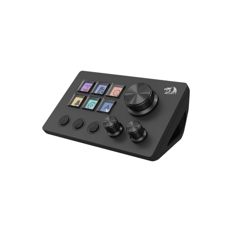 Stream Station Redragon Skyrider - SS551, 3 perillas con botón + 3 botones de navegación, 6 teclas programables