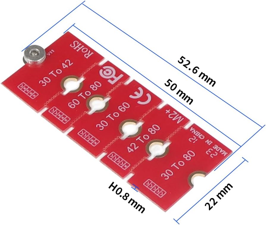 Adaptador 2230, 2242, 2260, para disco duro M.2 2280, transferencia extendida de cambio de tamaño largo para SSD M.2 U.2 M3 M.3 