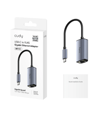 Adaptador Cudy USB-C a RJ45 - UE10C