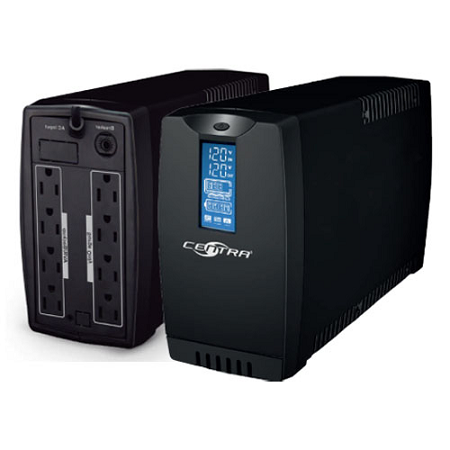 UPS CENTRA ECO 800 PANTALLA LCD, 800VA/400w LCD800 , 8 salidas, 4 de respaldo