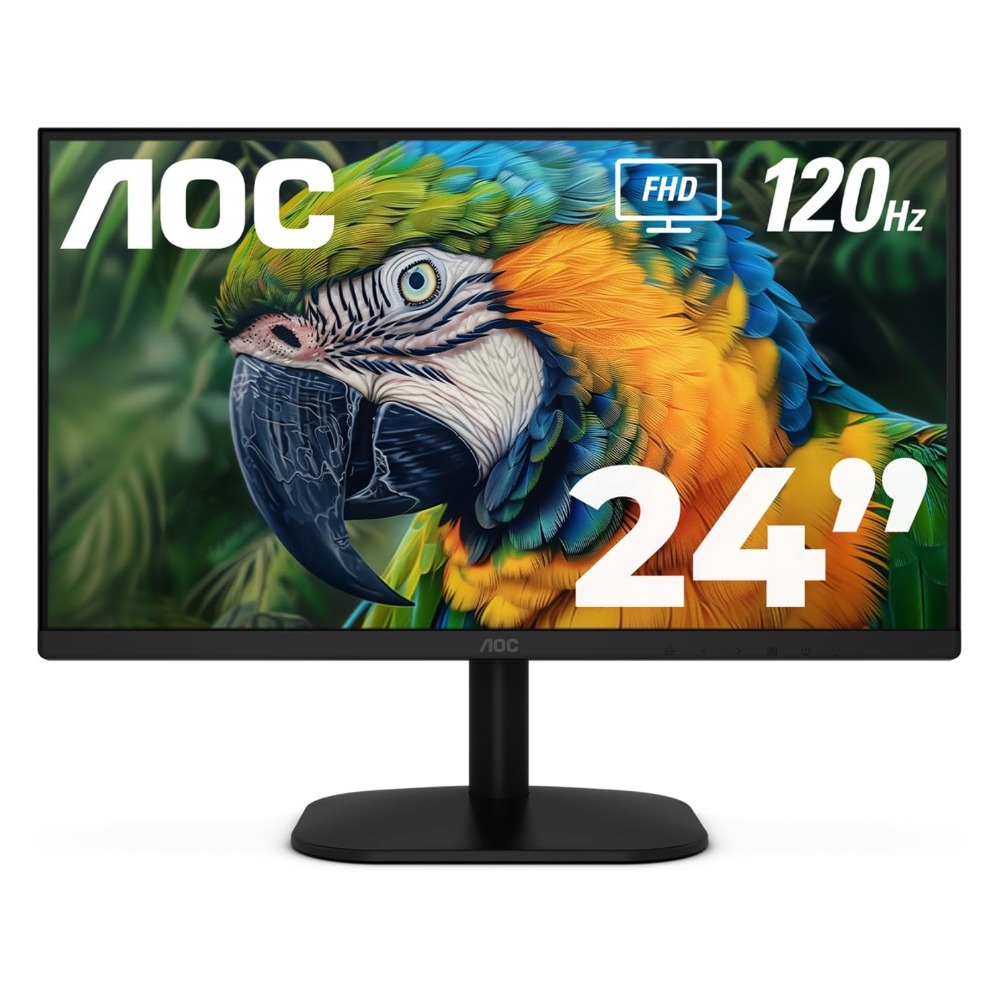 MONITOR AOC 24" (23.8") 24B35H3, FHD (1920X1080) 120HZ, PANEL IPS, HDMI, VGA, HDR, ADAPTIVE SYNC, VESA.