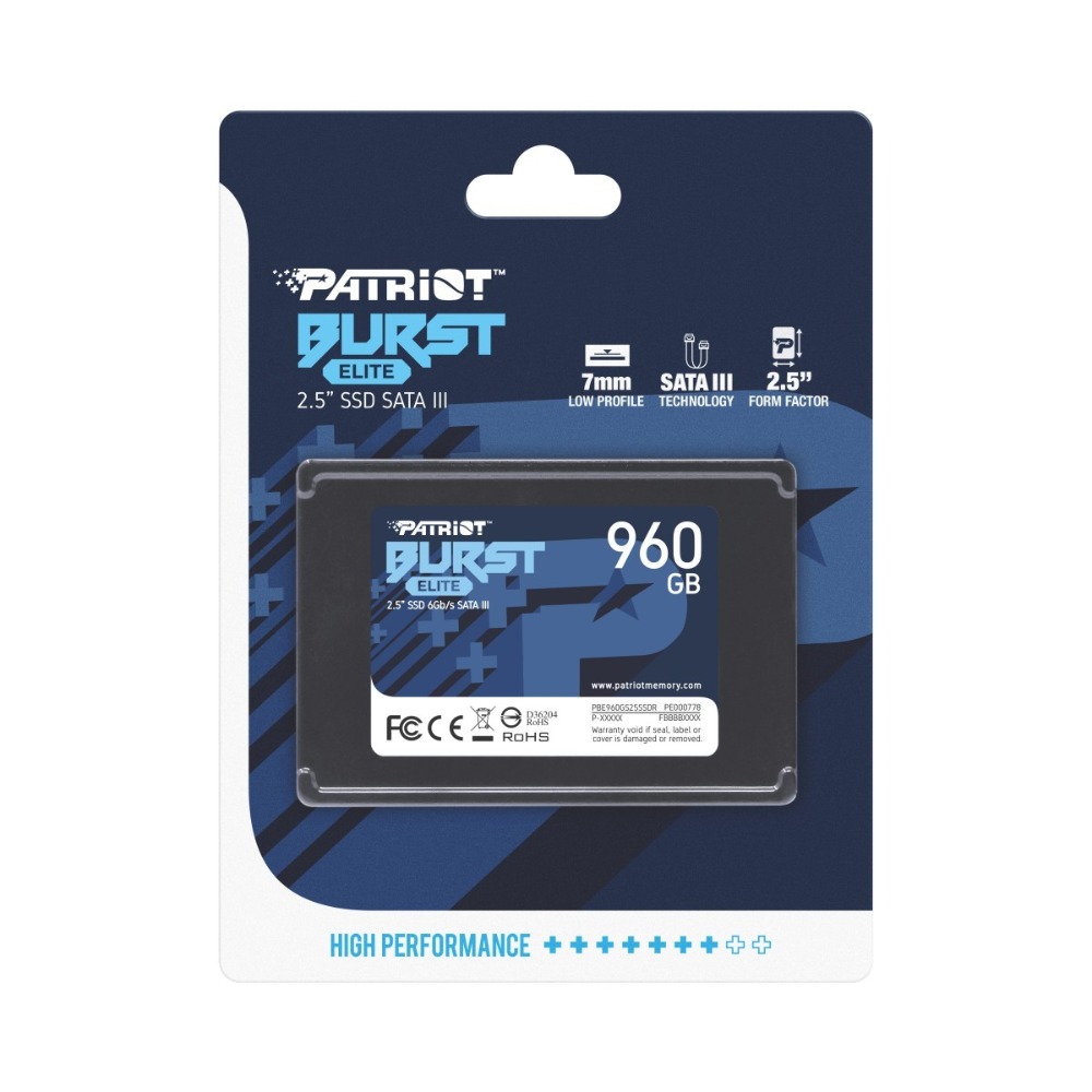 SSD Patriot Burst Elite 960GB 2.5" - PBE960GS25SSDR