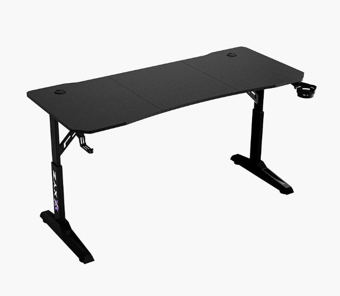 ESCRITORIO AJUSTABLE XYZ ARENA, X-DS-ARENA-B / XYZ-SA-1025, 1200 × 600 mm, 6 posiciones ajustables, Porta vaso, Porta Headset