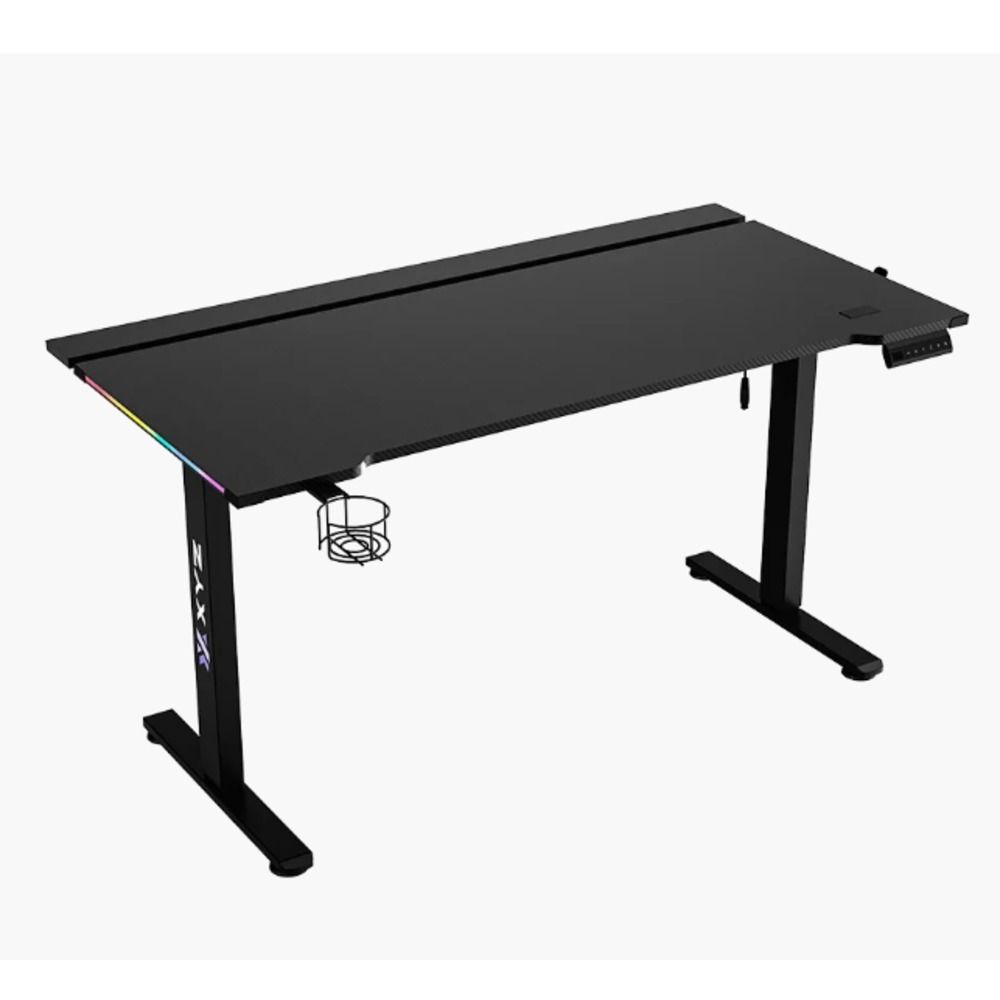ESCRITORIO ELECTRICO GAMING AJUSTABLE XYZ PRO X, X-DS-PRO X-B / XYZ-SA-1027 1400x600cm, RGB Integrado, Portavaso, Caja p/cables, 132 Libras.