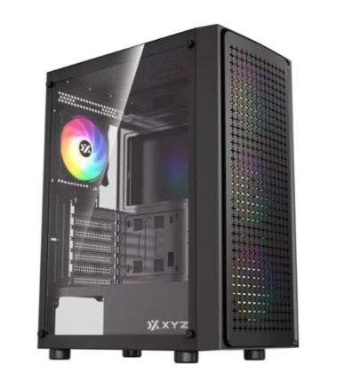 Case XYZ Airone 70 MESH, 4 ventiladores A-RGB, ATX, Micro-ATX, Mini-ITX - X-CS-AIRONE70-M-B / XYZ-SA-1005