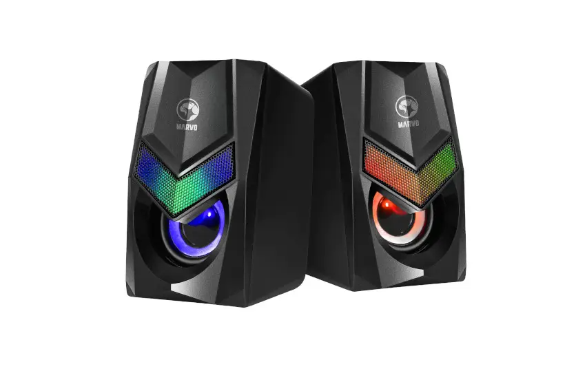Bocinas USB Marvo 2.0, 3 Watts, Iluminacion RGB, SG-118