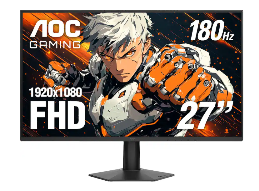 MONITOR AOC 27" 27G50F2 GAMING FHD (1920X1080) 180HZ, 1 HDMI, 1 DISPLAYPORT 1.4, SALIDA AUDIO 3.5MM, VESA, ADAPTIVE SYNC