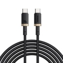 Cable de Carga Ultra Rápida Baseus Dura,  USB-C a USB-C 240W,   1 Metro Dorado-Negro.  P10377803U03- 00