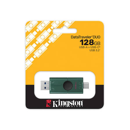 Kingston 128GB USB-A + USB-C 3.2 Gen 1 DataTraveler DuoG2 - DTDEG2/128GB