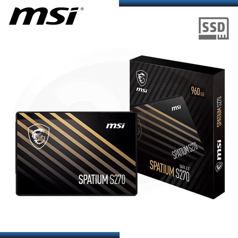 ALMACENAMIENTO SSD, MSI  SPATIUM S270 SATA 2.5 960GB
