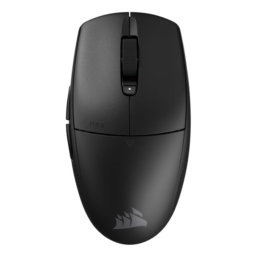 Mouse Corsair M55 - Wireless/Bluetooth - Negro -, FPS ligero M55 - Negro | 2.4GHz y Bluetooth, 24,000 DPI, bat. larga duracion, 6 programables, CH-931F000-WW